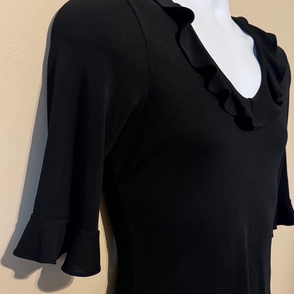 Banana Republic Black Ruffle Sleeve Blouse - Picture 5 of 10